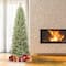 7.5ft. Unlit Artificial Arcadia Pine Cashmere Slim Christmas Hinged Tree